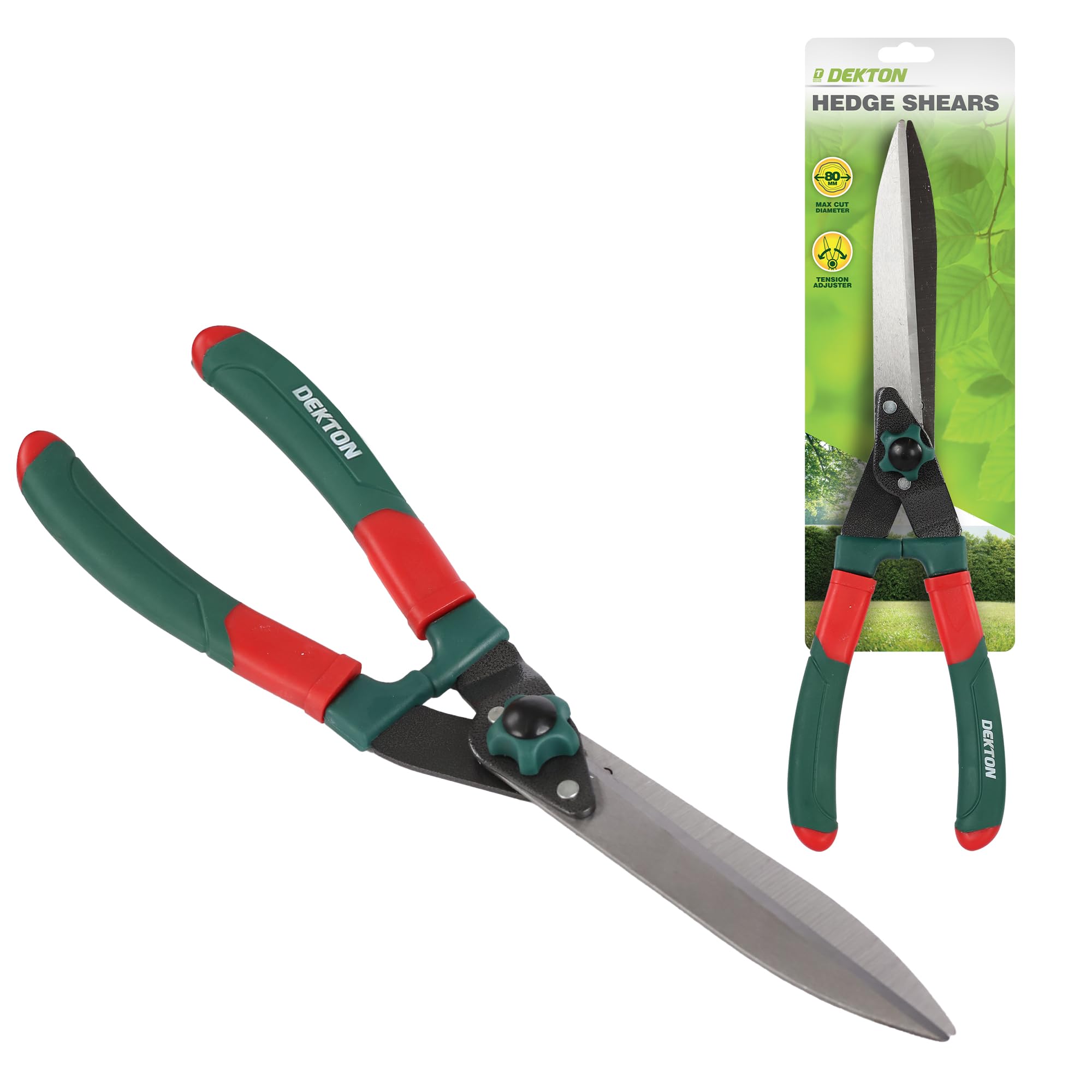 Dekton Hedge Shear – Heavy Duty Garden Trimming Shear With Sharp Blades | Ergonomic Handle For Comfort | Ideal For Pruning Hedges, Bushes, And Shrubs | Durable And Precise Cutting