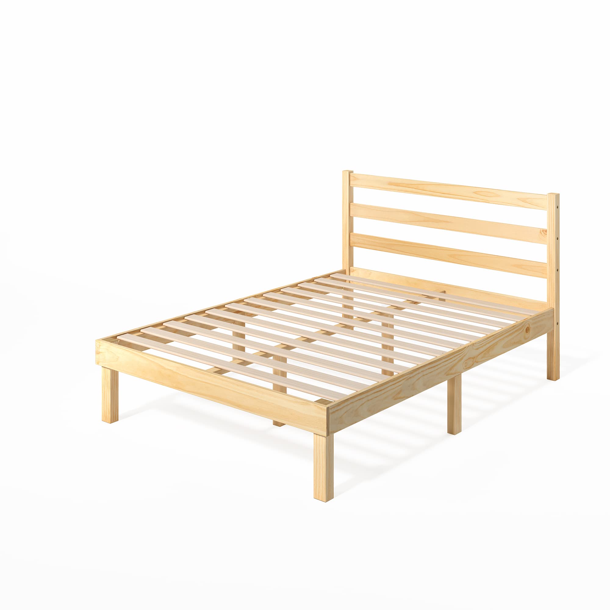 ZINUS Robin Wood Platform Bed Frame with Headboard / Wood Slat Support / No Box Spring Needed / Easy Assembly, Full