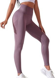 Leggings deportivos para mujer, de color sólido, sin costuras, de punto melocotón, cintura alta, para mujer, largos, opacos, push-up, sin costuras, elásticos, para yoga, para maternidad, estampado