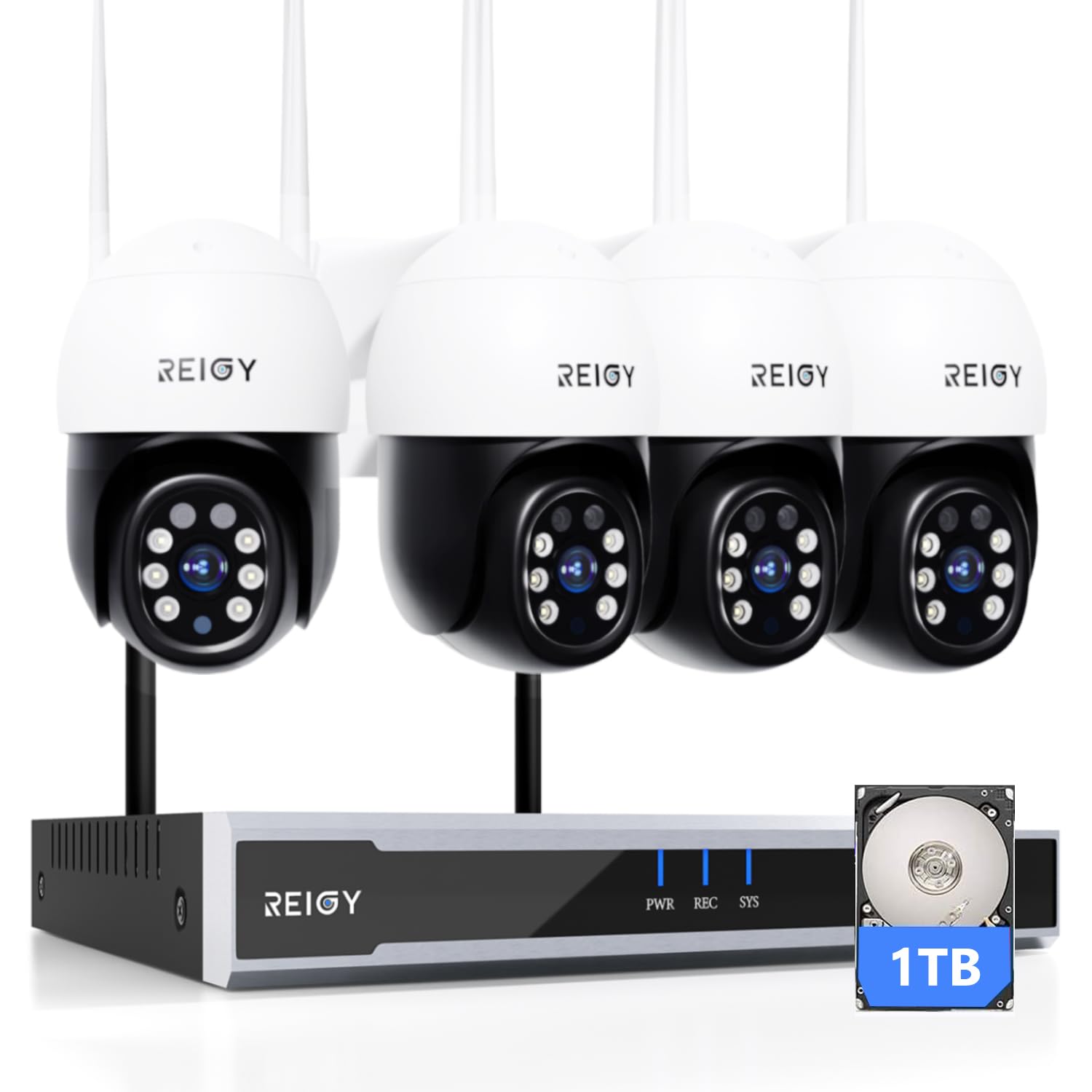 kit videovigilanza esterna 5mp 4 telecamere 1tb hdd