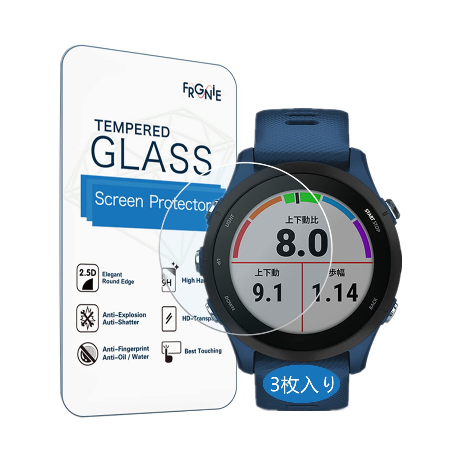 Amazon.co.jp: 【3枚】Frgnie Compatible with Garmin