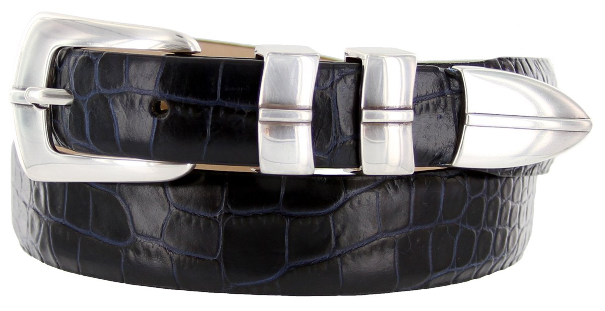 Belts.comBS8647 Marin Genuine Full-Grain Cowhide Leather Designer Dress Belt 1-1/8"(30mm) taper down to 1"(25mm) wide