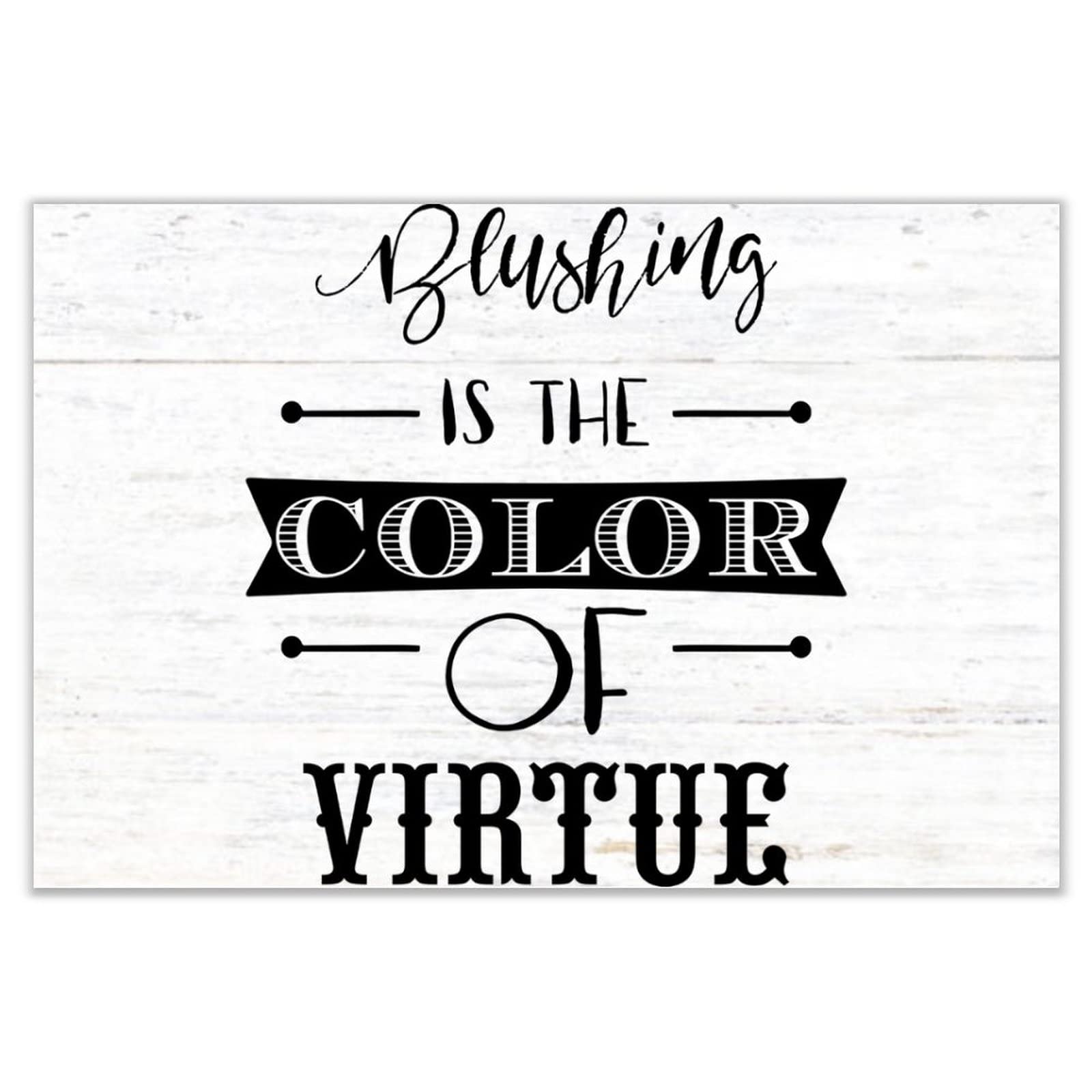 Décoration murale en bois Blushing Is The Color of Virtue pour sublimer votre salle de bain