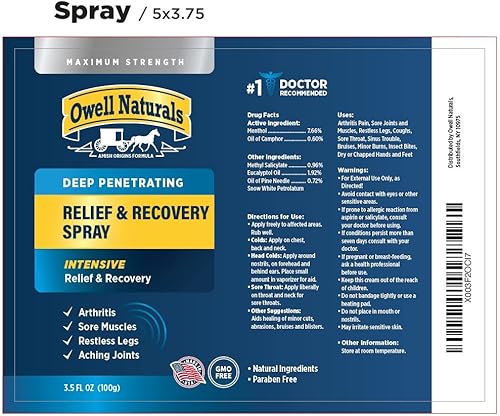 Miniatura 6 de OWELL NATURALS Alivio del dolor de neuropatía para pies - Crema nerviosa - Calmante y calmante para dolor de pies, manos, piernas, dedos de los pies