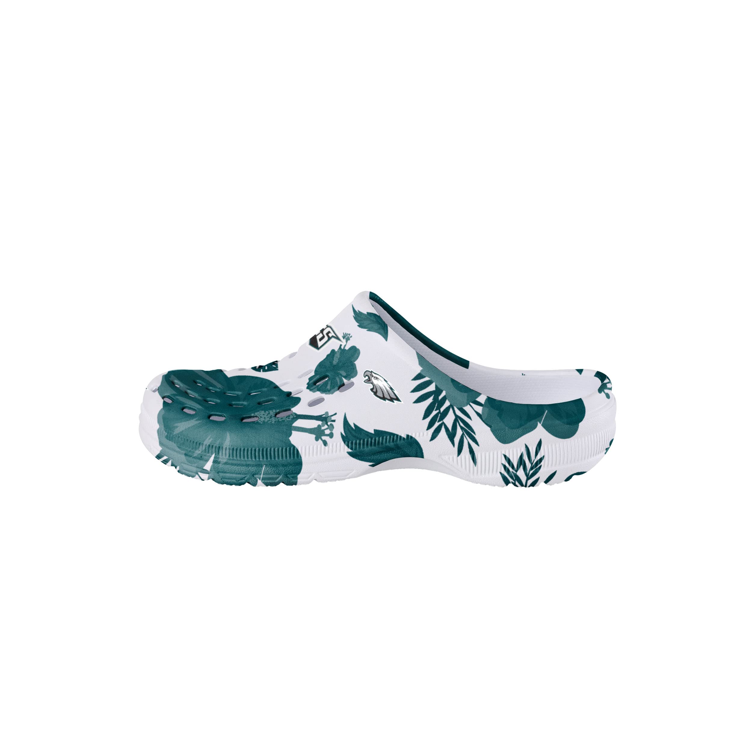 FOCO Philadelphia Eagles NFL Womens Floral White Clog - S
