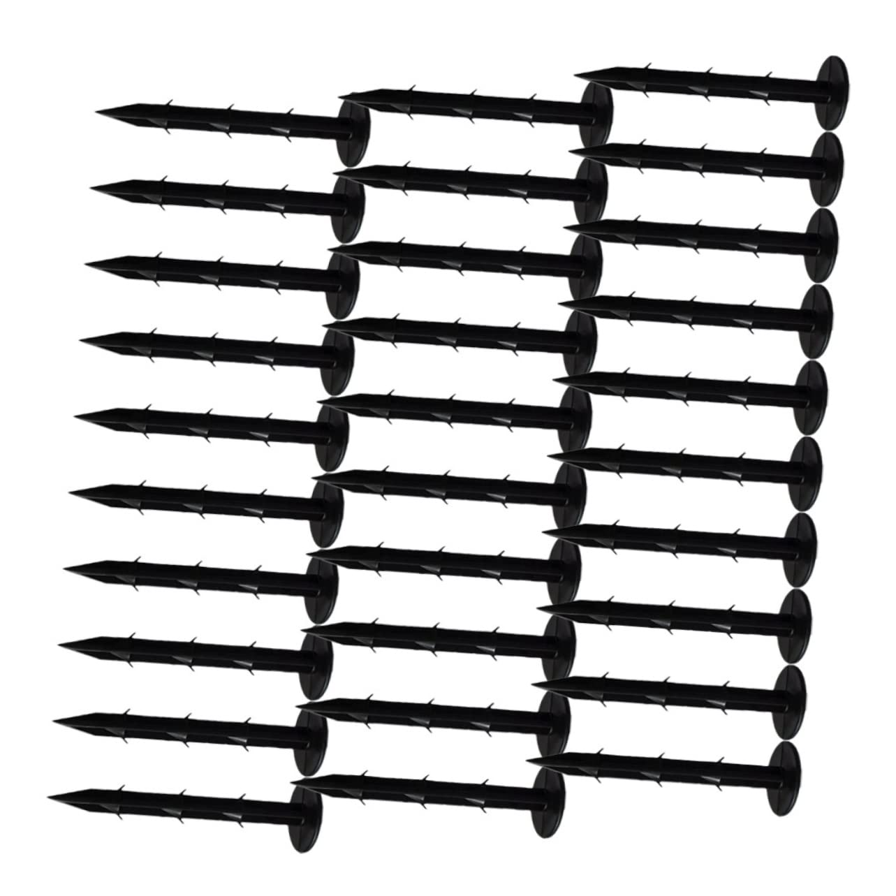 100 Pièces Piquets de Jardin Plastique de Terre pour Fixation Plantes pour Aménagement Paysager Projets de Jardinage