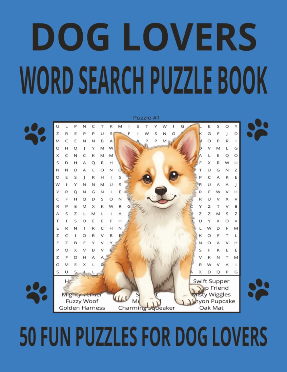 Dog Lover Word Search Puzzle Book: 50 Fun Puzzles for Dog Lovers