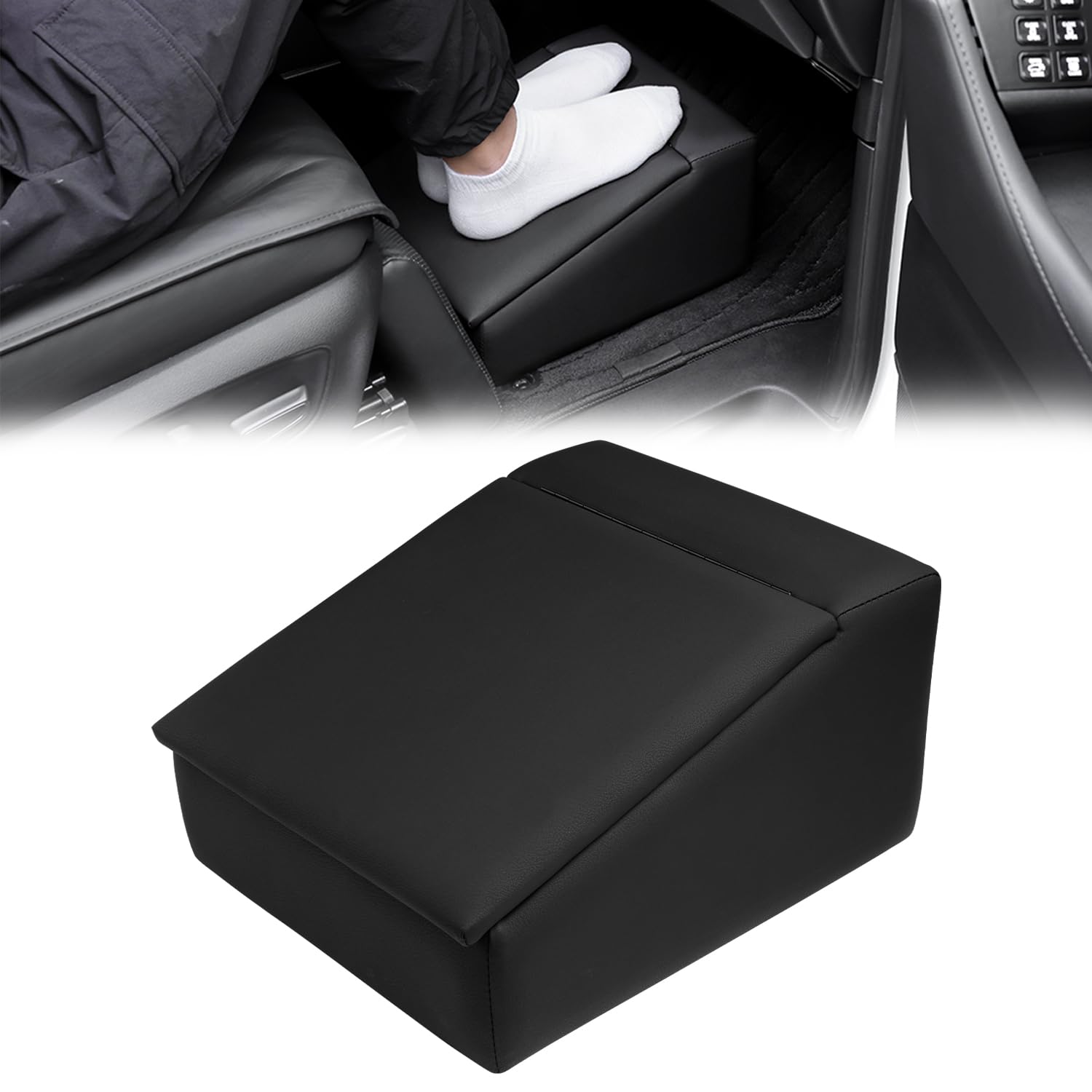 Amazon.co.jp: Virauto フットレスト 車用 足置き オットマン シューズ