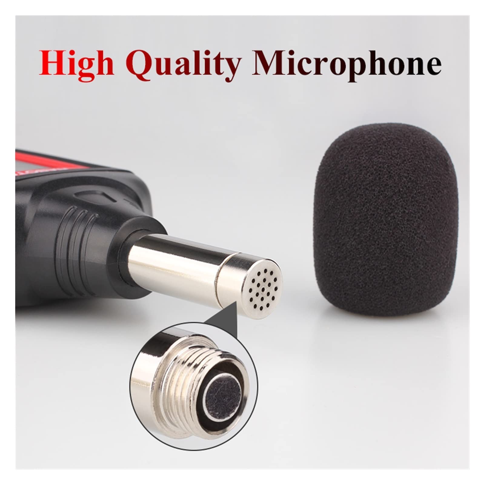Digital Sound Level Instrument Audiospiegel Messgeräuschmessung 30-130 DBA Meter Mini Decibel Monitor HT622A,Präzisionsmessung