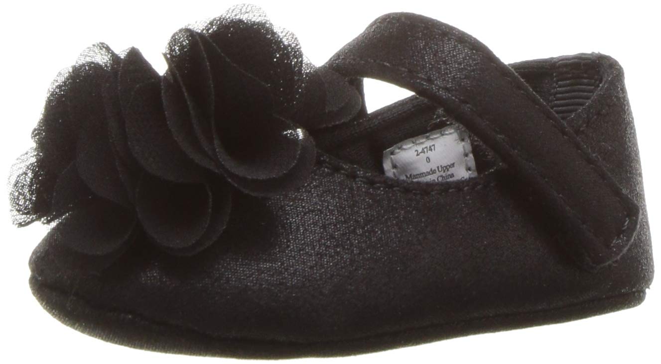Baby Deer Baby Girls Eleanor Dress Shoe Mary Jane Flat, Black, 2 Infant