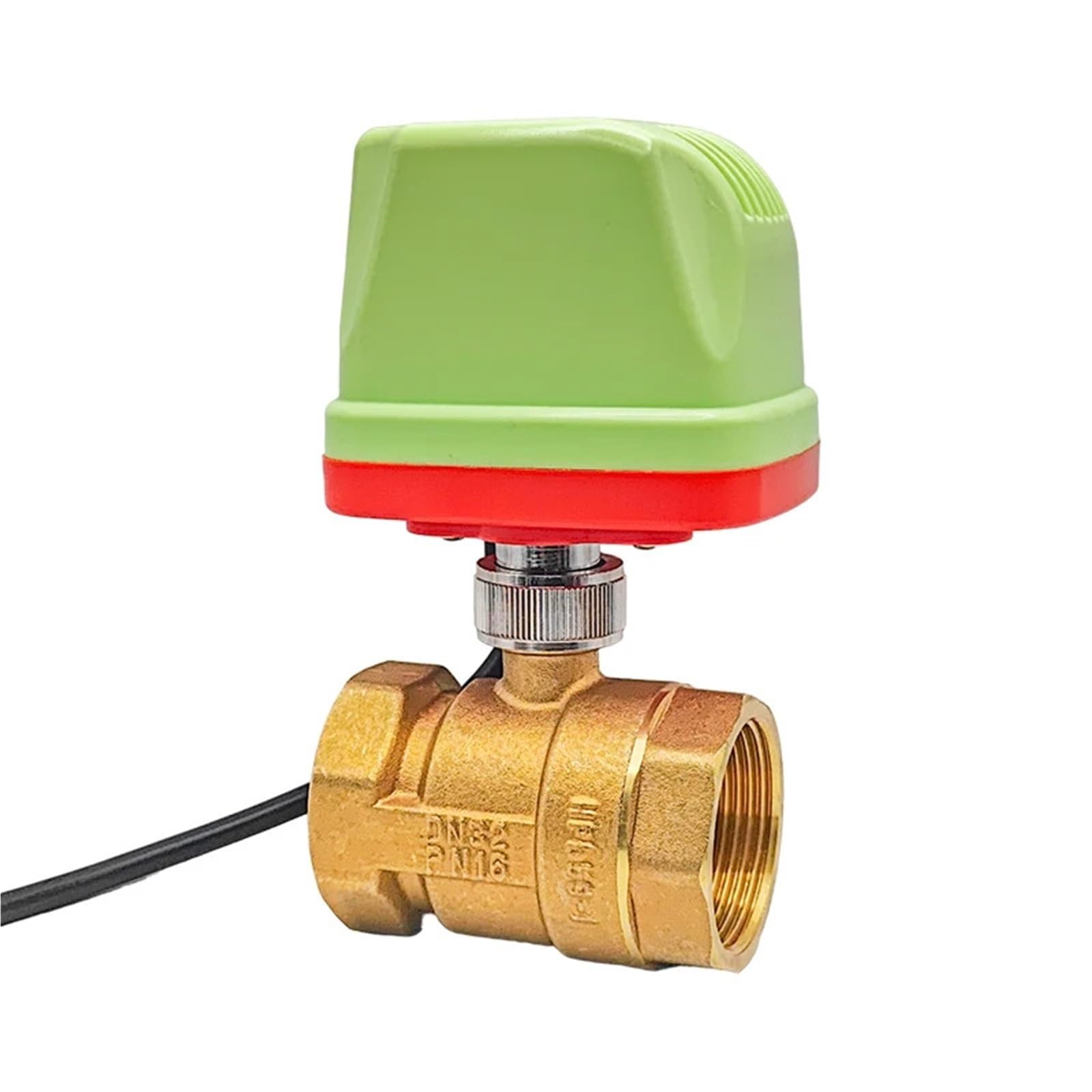 VSPPJYFG 1/2" 3/4" 1" 2" IP65 Waterproof Electric Ball Valve DN15 DN20 DN25 Motorized Brass Ball Valve 220V AC(220VAC-CR02,1.5 Inch)