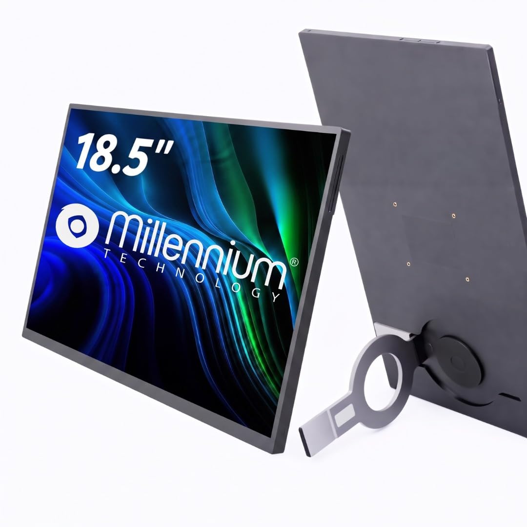 18.5" FHD Portable Foldable Monitor | Portable IPS Display Monitor for PC,MAC,Smart Phone,Laptop - USB Type C & HDMI Connectivity Screen Extender (MIL-18.5)-image-34