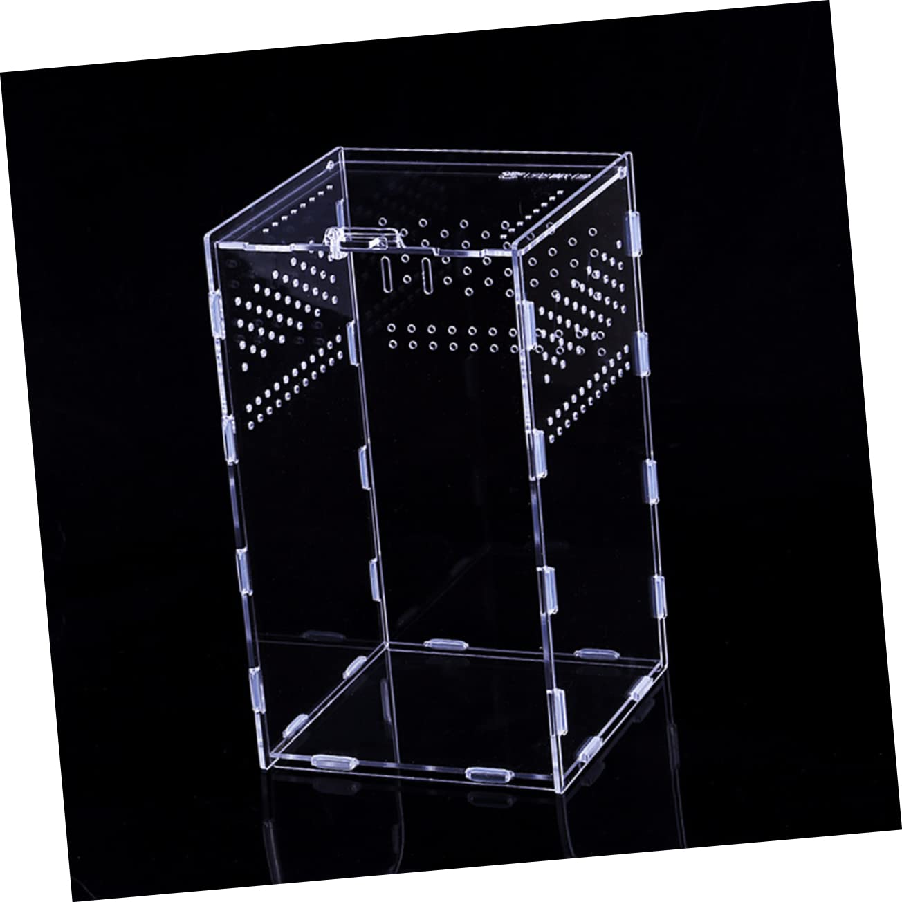 COLLBATH Caja terrario Reptiles terrarios para Reptiles hábitat del geco Nido terrario de Reptiles casa Enredadera Suministros para Reptiles Animal Insecto