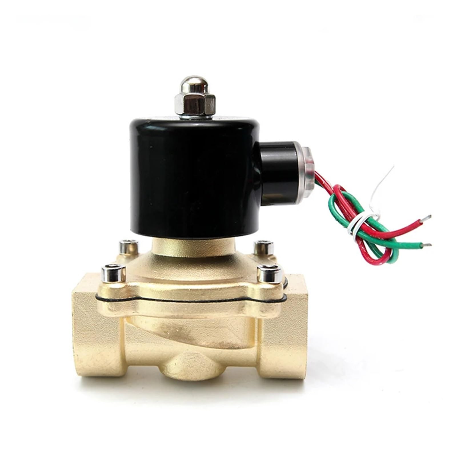 Électrovanne DN32 240VAC en laiton normalement fermée pour contrôle d'eau et air
