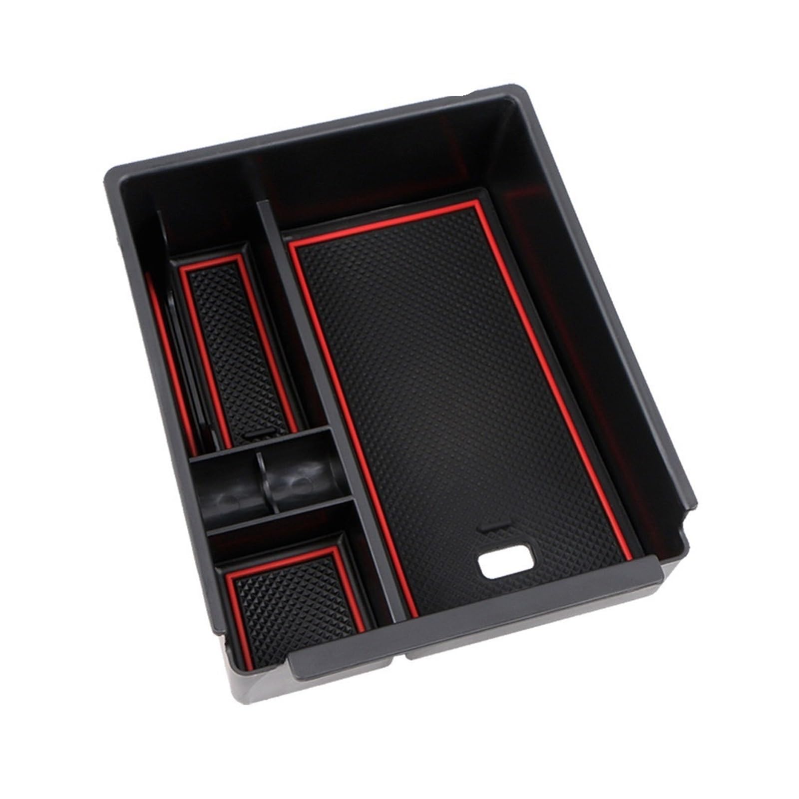 Drezzo Red Car Center Console Cover Car Central Armrest Storage Box Holder For Hyundai For Tucson Nx4 2021 2022 Center Console Organizer Tidying Accessories(Red)
