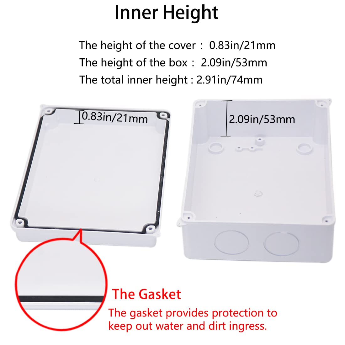 Zulkit Waterproof Project Box - IP65 Dustproof -4