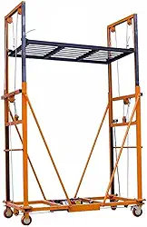 Andaimes Elétricos Andaime de elevação elétrico para máquina de elevação multifuncional, plataforma telescópica e de escalada automática dobrável móvel para operações aéreas, altura máxima de elevação