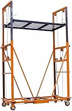 Multifuncional Máquina elevadora multifuncional Andamio elevador eléctrico, plataforma telescópica y trepadora automática plegable móvil for operaciones aéreas, altura máxima de elevación 2-5M Constru