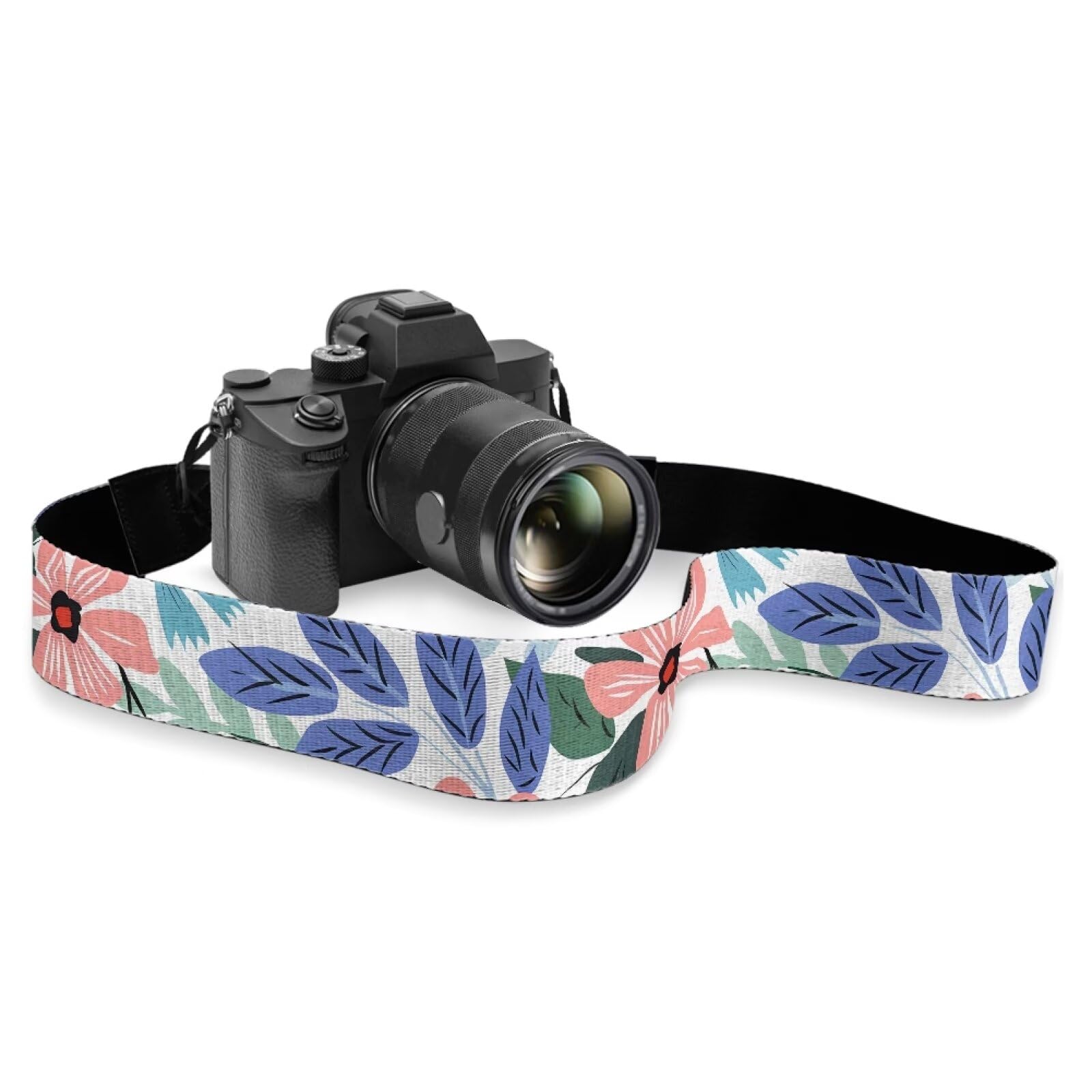Sepetwhos Cute Daisy Camera Strap Adjustable Neck Shoulder Strap with Quick Release Buckles Universal Neck Belt Strap for Photographers