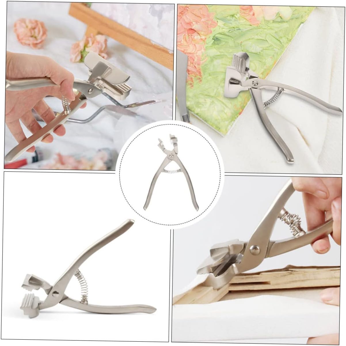 Uonlytech Canvas Stretching Pliers with Ergonomic Handle for Comfortable Grip Durable Canvas Clip Tool for Oil Painting Enthusiasts for Framing and Stretching Versatile