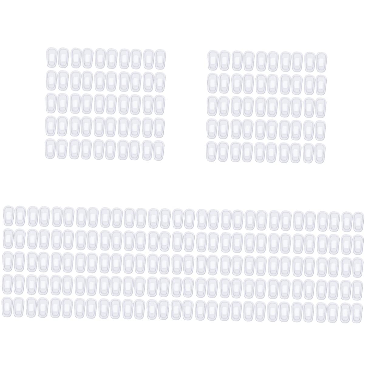 Healeved 125pares Almohadillas De Silicona Para Gafas De Almohadillas Nasales Reemplazo Antideslizantes y Cómodas Para Tipo De Gafas