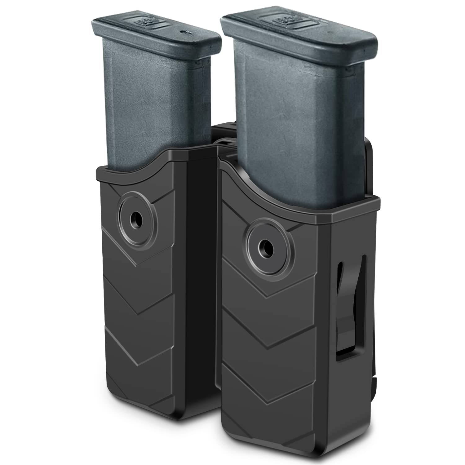 Buy HQDA Double Magazine Pouch, 9mm .40 Double Mag Pouch Fits Glock 17