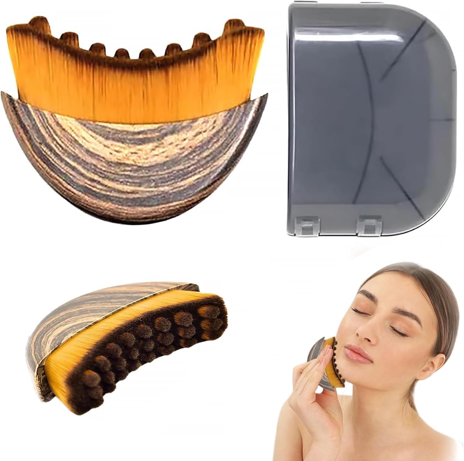 Lymphatic Drainage Massager Face, Lymphatic Contour Face Brush, Dry Brushing with Ergonomic Design to Relieve Fatigue & Fit Skin Precisely (1PCS)-image-28