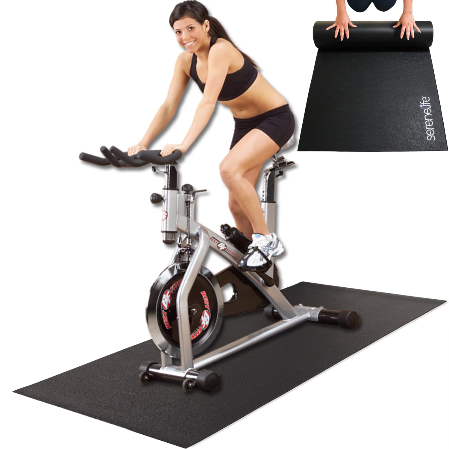 SereneLifeHome Premium Portable Fitness Exercise Mat
