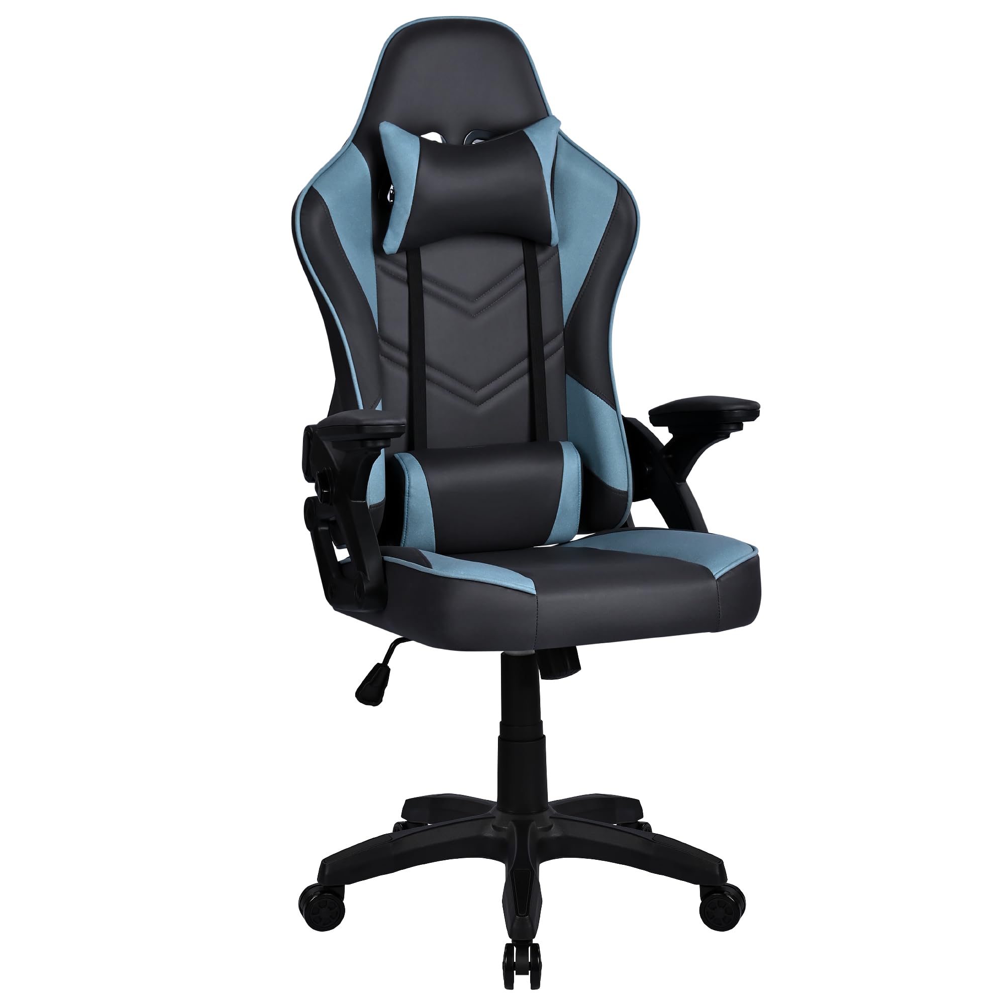 T-LOVENDO.ES - Silla Gamer o Gaming Profesional, Ergonómica, de Tela Transpirable y Antimanchas, Reposabrazos Abatibles. para Adultos. Altura Regulable y Respaldo reclinable