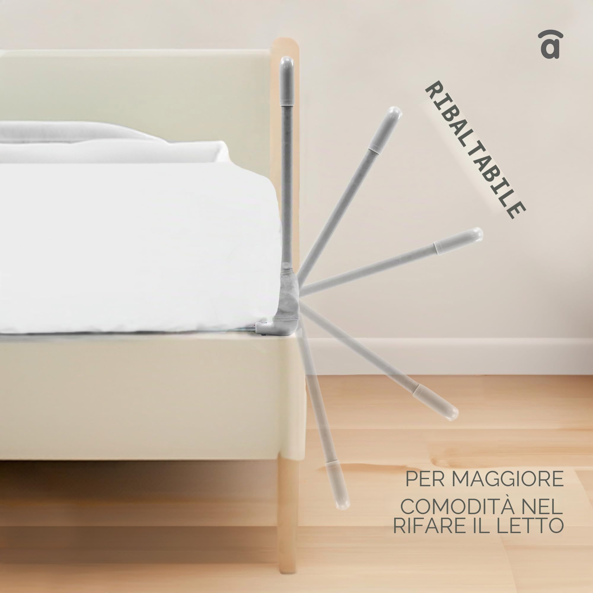 Asalvo 151505 Sponda del Letto, Bianco, 150 X 43.5 cm