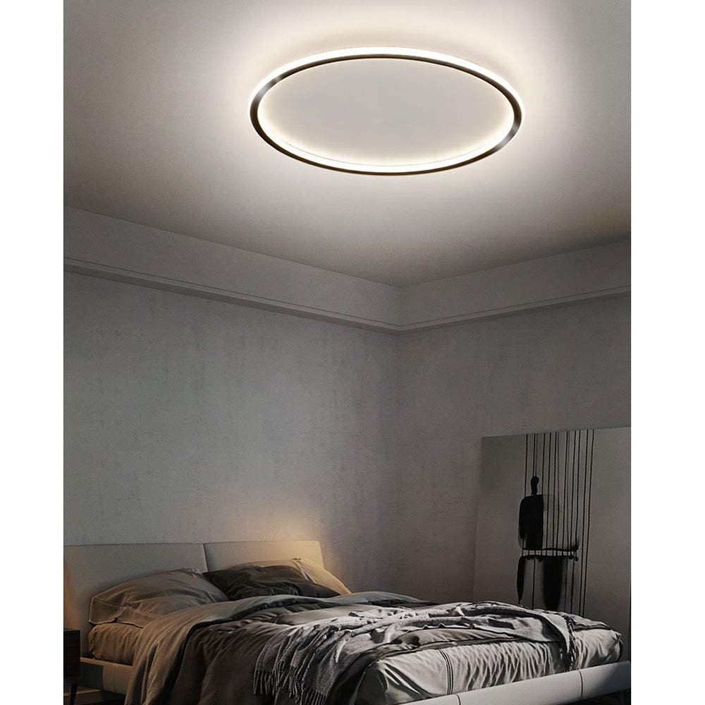Lámpara de techo LED de montaje empotrado Lámpara de techo interior redonda simple para el hogar Regulable 3 temperaturas de color en una luminaria Luminaria Delgada 1.9 pulgadas Delgada Adecu