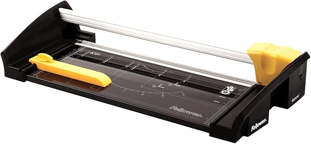 Fellowes Gamma A3 Heavy Use Rotary Trimmer, Black, Silver, Yellow