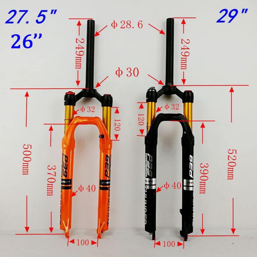 Inch Bike Air Suspension Fork 100mm Barbados Ubuy