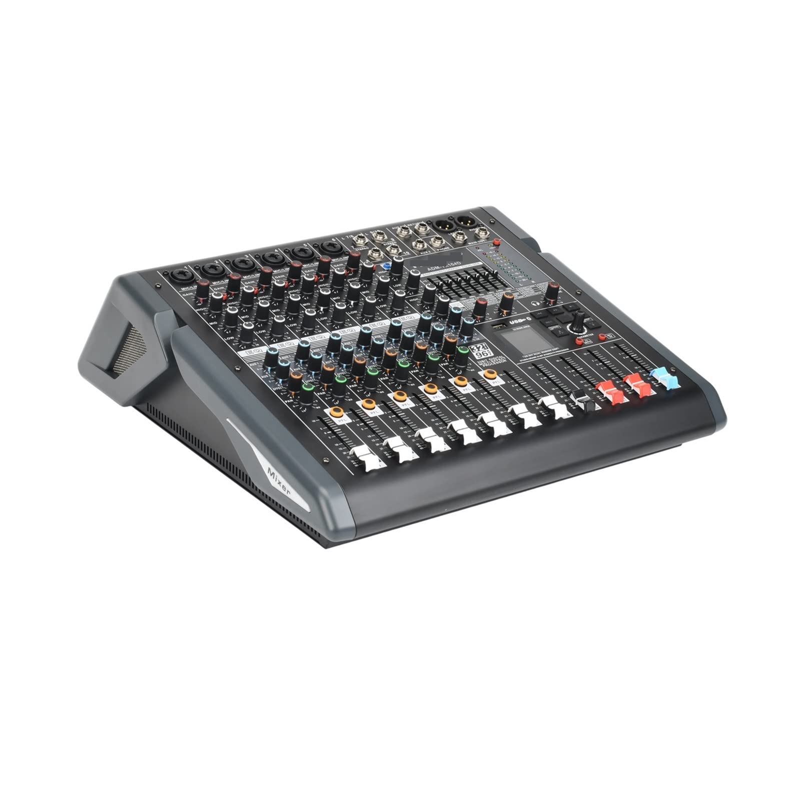 Equipo de DJ para Fiesta ADM-TX104D 250 WX2 10 Canales gráfico de 7 Bandas EQ 99 DSP Efectos USB Reproducir Registro de Bluetooth Potencia Amplificador de Audio Mezclador