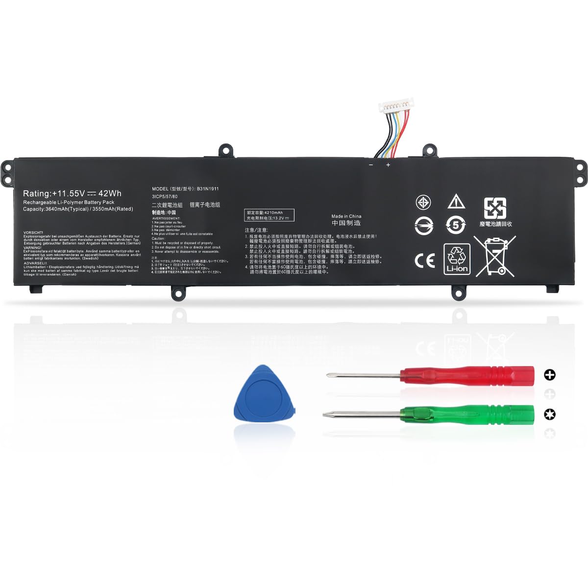 B31N1911 C31N1911 Laptop Batteria per ASUS VivoBook Flip TM420I TM420IA TP470EA D413D TM420U TM420UA S413 S413DA S413JA K413 K413EA M413 M413D TM420 TP420 TP470 TP470EZ X413 X413F X413FA