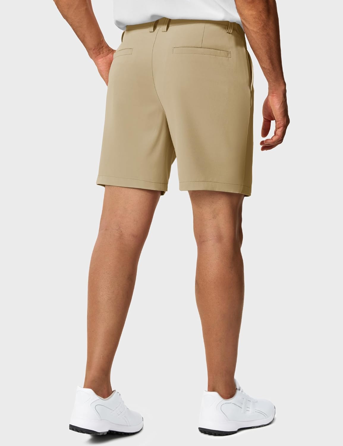 TACVASEN Men's 7" Golf Casual Shorts with 6 Pockets Stretch Lightweight Dress Work Short Flat Front Quick Dry for Summer - Image 2