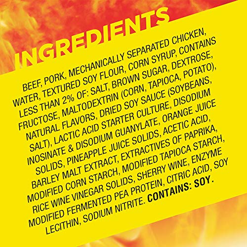 Slim Jim Monster Jerky Meat Sticks, Teriyaki Seasoned, 1.94 oz., 18-ct - image 3