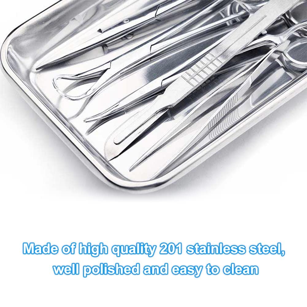 Vassoio Da Laboratorio In Acciaio Inox 22,5x11,7cm | Per Strumenti Odontoiatrici E Uso Professionale - Foto 7