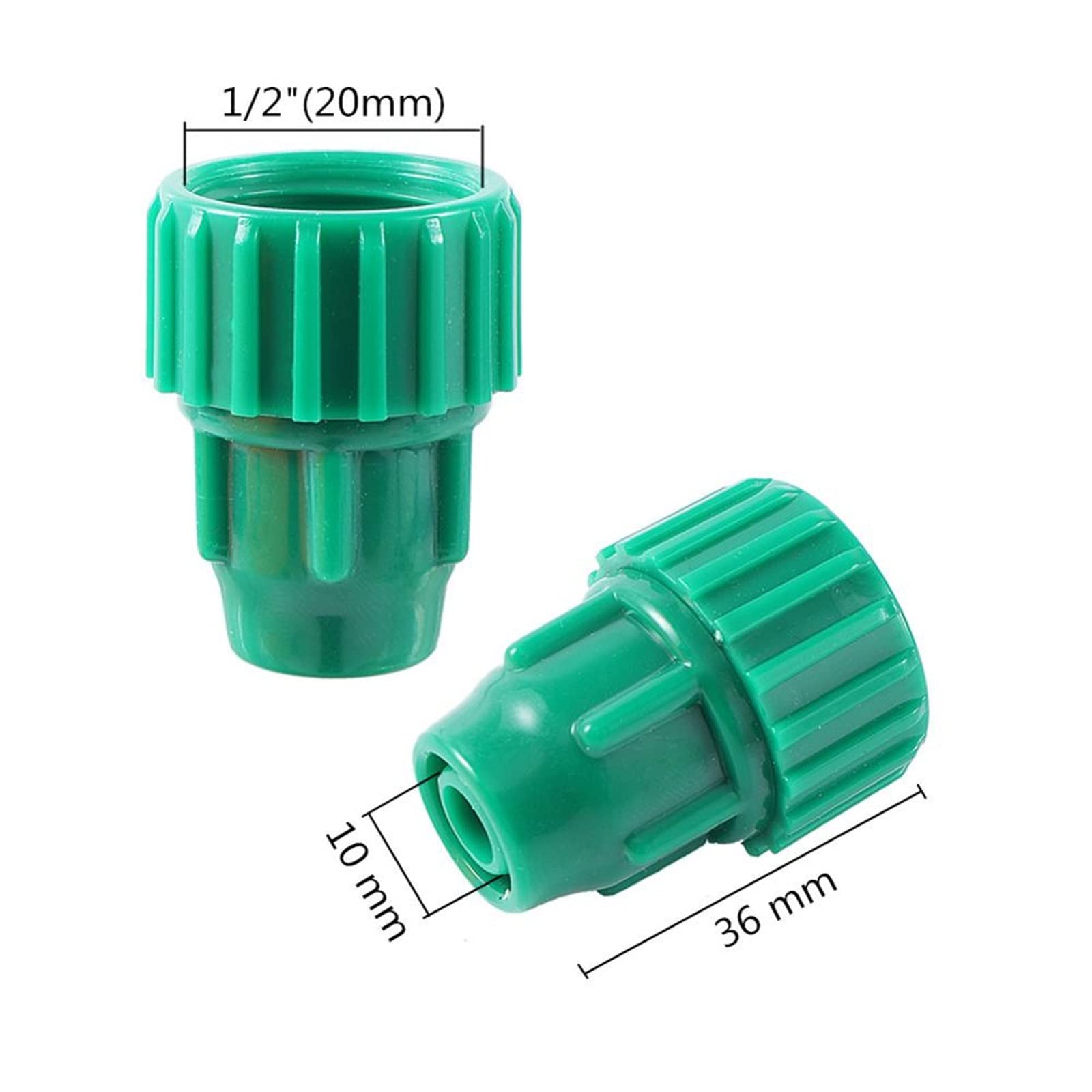 Giardino all'aperto 10 pezzi 1/2quot; Filettatura femmina che riduce il connettore del tubo flessibile Giunti for tubi Sistema di irrigazione del giardino Connettori rapidi Raccordi per irrigazione (
