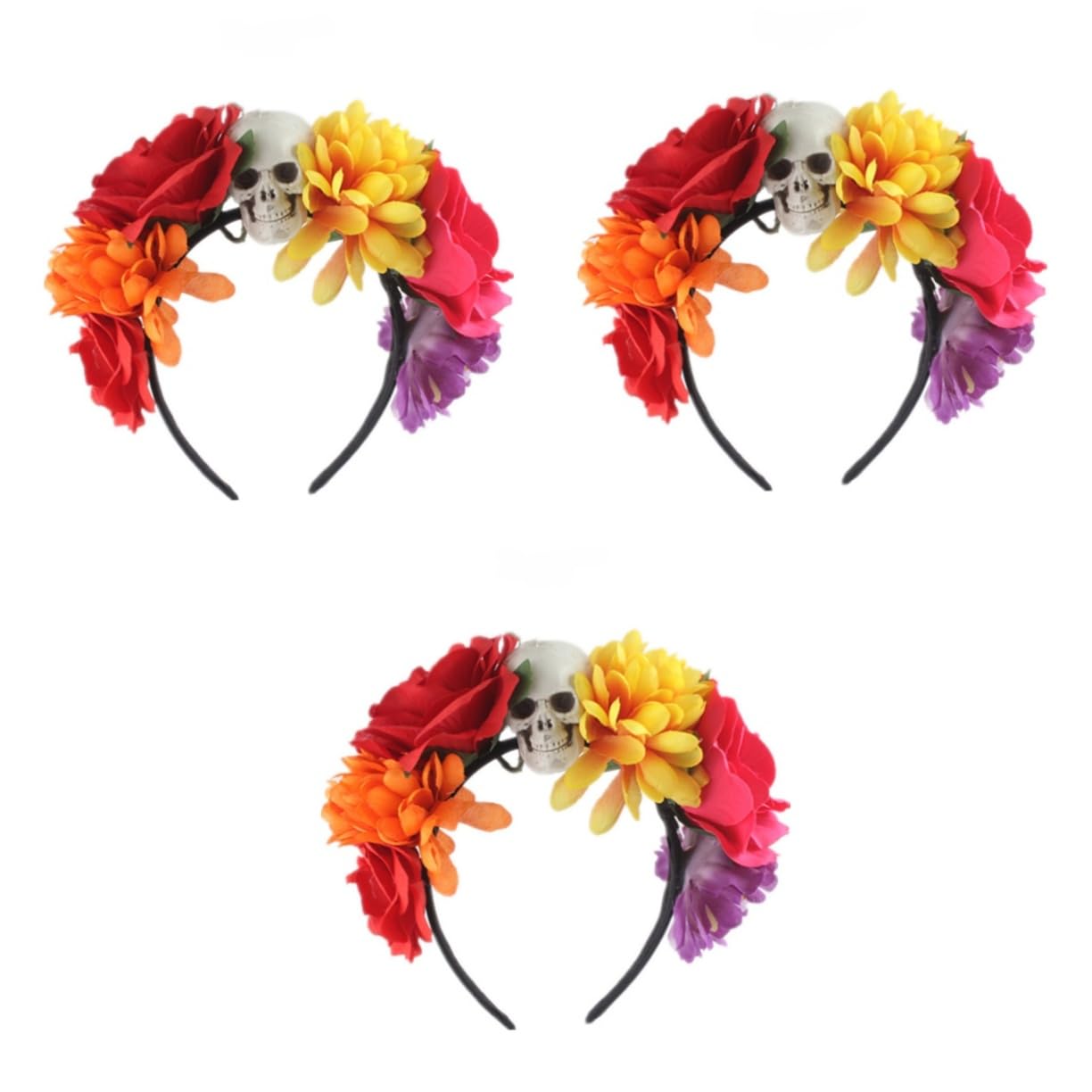 Healeved 3 Piezas Accesorios para el cabello de simuladas. aro de pelo de halloween venda diadema de aro de pelo de fiesta bandas para el cabello de fiesta