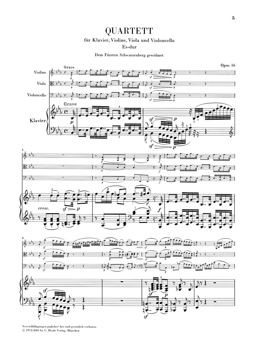 Klavierquartette. Violine, Viola, Violoncello, Klavier: Besetzung: Klavierquartette (G. Henle Urtext-Ausgabe)