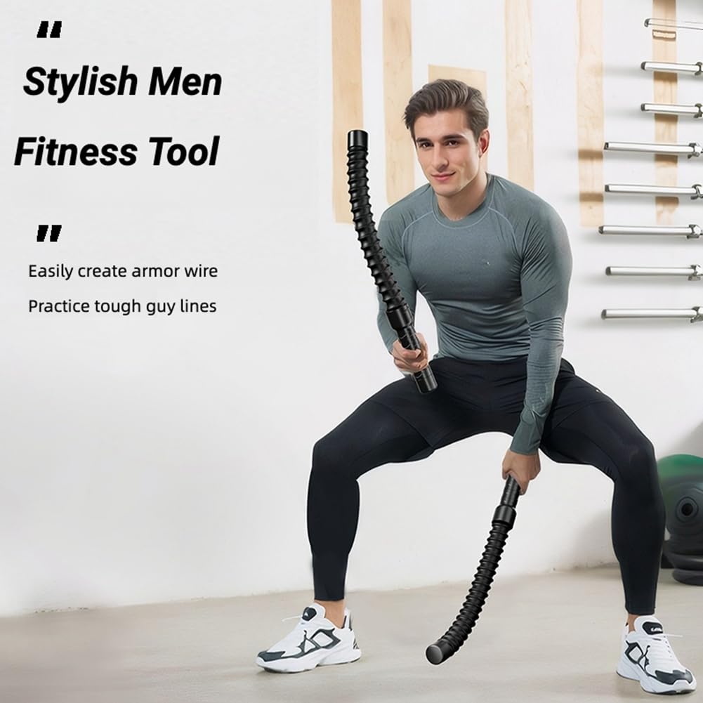 2 cordes de combat sans pour gymnastique, fitness, force à , corde à rebond solide, corde à balancer pour entraînement à , biceps et bras