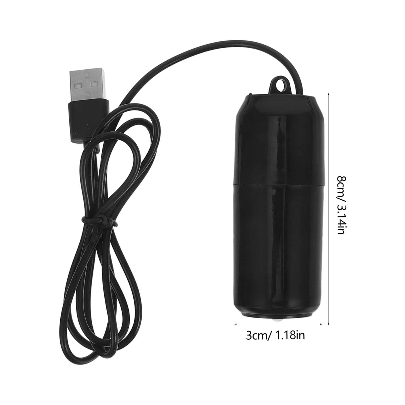 Outanaya 1Set Mini USB Aquarium Air Pump Silent Oxygen Pump for Fish Tanks Lightweight Portable Design Durable Plastic Material for Aquariums and Home Use