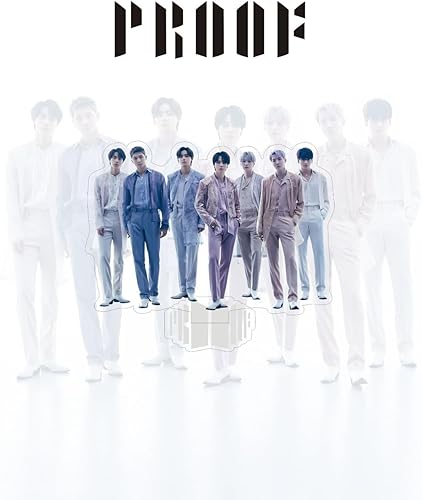 Miniatura 2 de Kpop Idol Merch Boys Group BTS Miembros Figura Acrílico Soporte Humanoide Decoración de Mesa Álbum Prueba Imagen (Grupo)