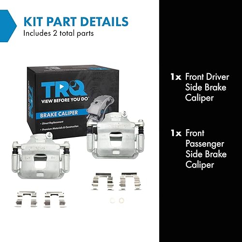 Vista 1546 de TRQ - Juego de pinzas de freno delantero