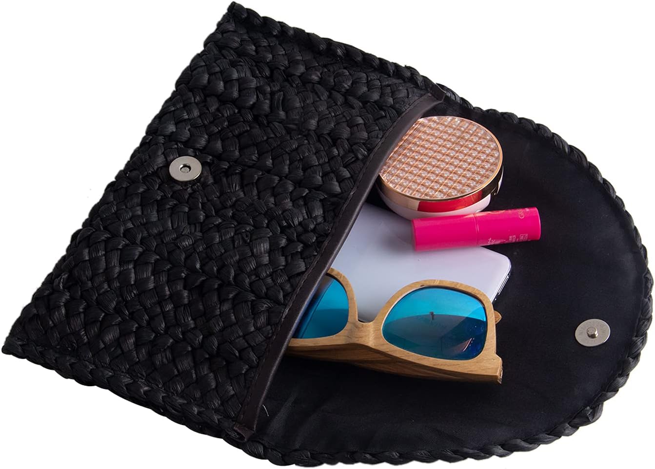 Fecialy Straw Clutch Purses Straw Purses for Women Envelope Woven Clutch Handbags Summer Beach Bags - Image 6