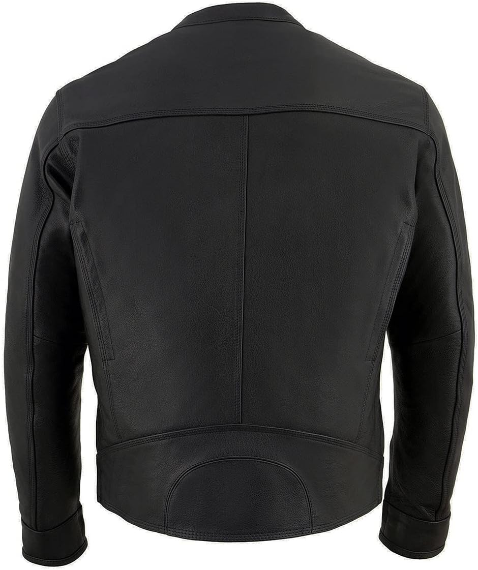 Milwaukee Leather Men's Classic Premium Leather Motorcycle Jacket with COOL-TEC Climate Control Treatement - Image 4