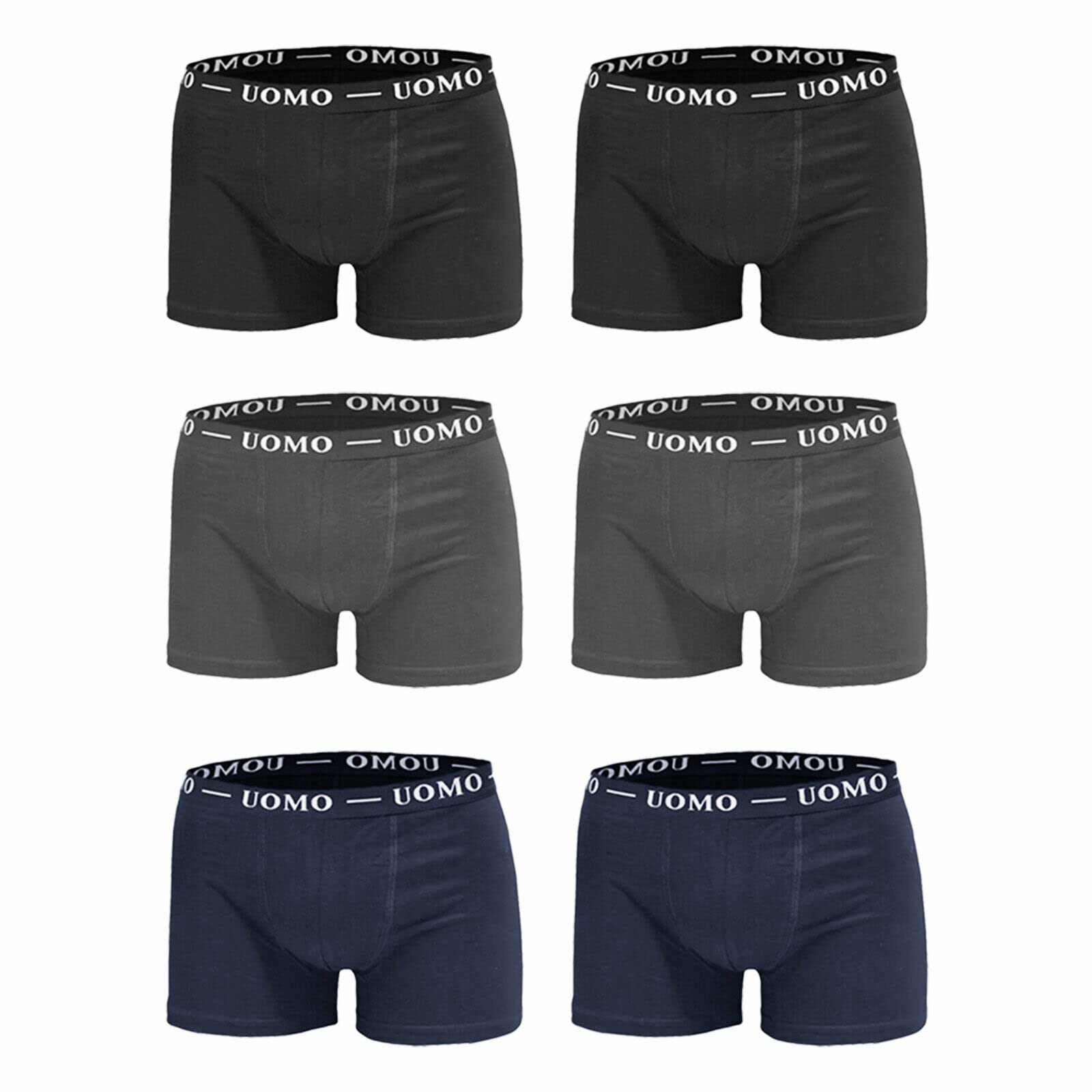 Toocool Stock 6 Pezzi Boxer Uomo Mutande Basic Intimo Cotone Lotto F1012-6