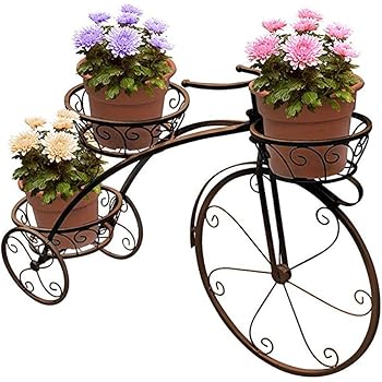 triciclo con flores