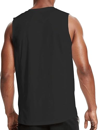 Miniatura 2 de KUSHOP Men Tank Tops Sleeveless T Shirt Workout Shirts Bodybuilding Muscle Tee Vest